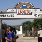 Learning about different tribes at Lesedi Cultural Village